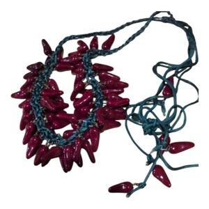 Red Chili Pepper Tie Necklace
